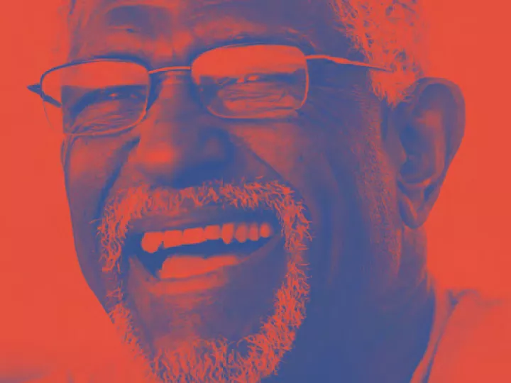 a man in glasses