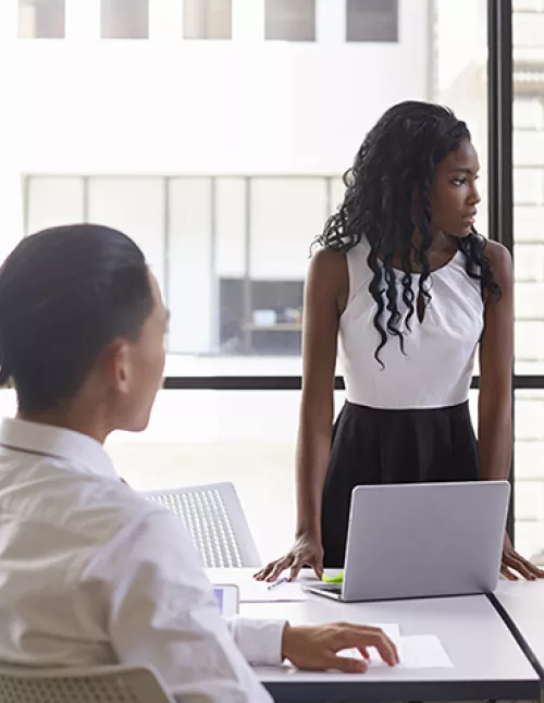 business women in an office