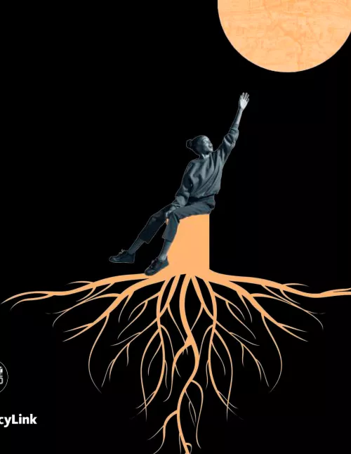 art, a girl on roots